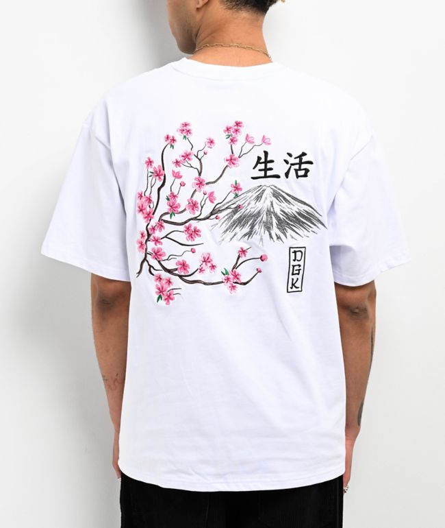 DGK Fuji White Heavyweight Knit T-Shirt