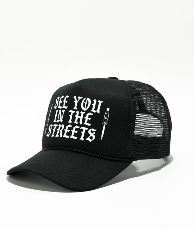 Trucker Hat Fishing Black Snapback Hats for Men Trendy Trucker Hats Sorry I  Missed Your Call I Wass On The Otherr Line L at  Men's Clothing store