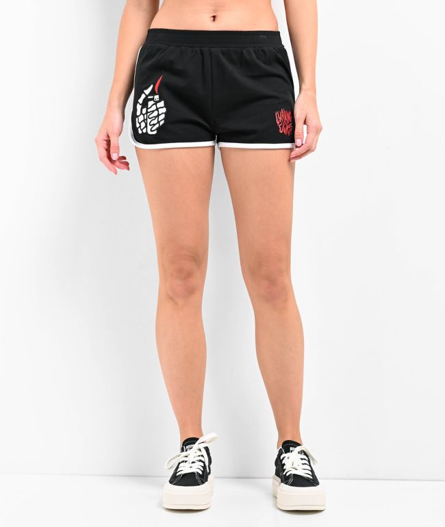 【BlackEyePatch】RHINESTONED OE SWEAT SHORTS RHINESTONED OE SWEAT SHORTS BLACK – BlackEyePatch
