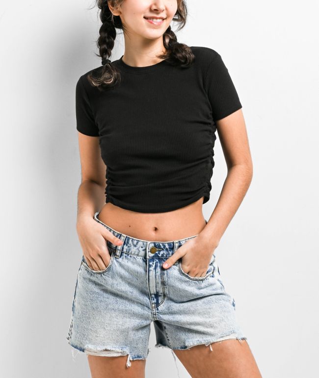 Zine Rita Carafe Open Back Crop T-Shirt | Zumiez