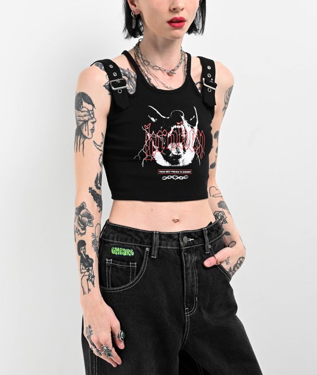 graphic tank tops cropped