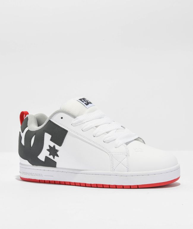 Kids Pure High Elastic Lace High-Top Shoes - white/grey/red - Medicine  Hat-The Boarding House