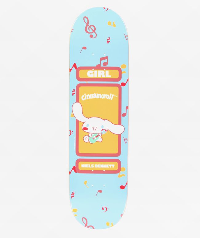 Girl x Hello Kitty and Friends Bennett Cinamonroll 8.5" Skateboard Deck