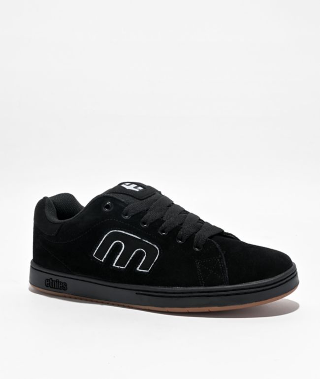 Etnies Fader Black & Gum Skate Shoes