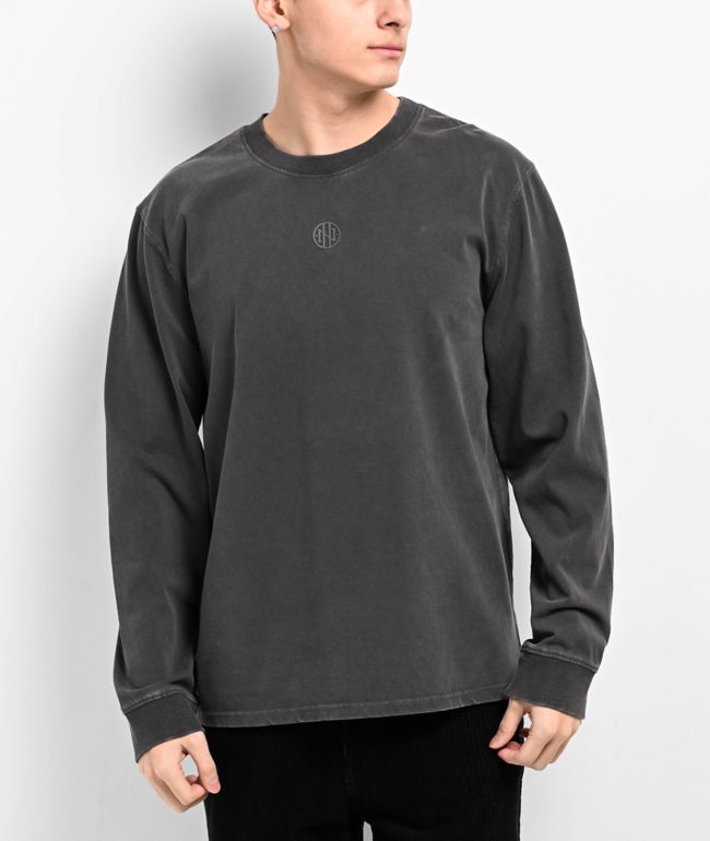 Men's Long Sleeve Tee - Stanz Iconic Small / Grey