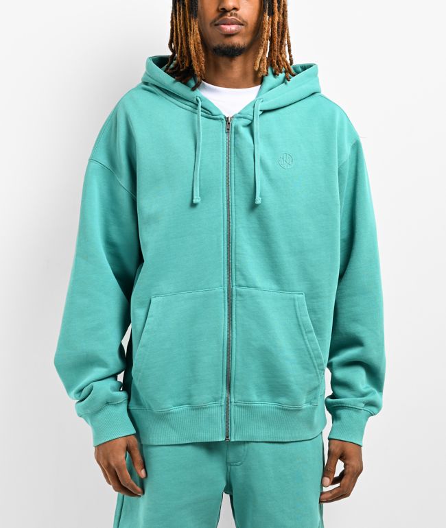 Ninth Hall Fundamentals Green Wash Hoodie