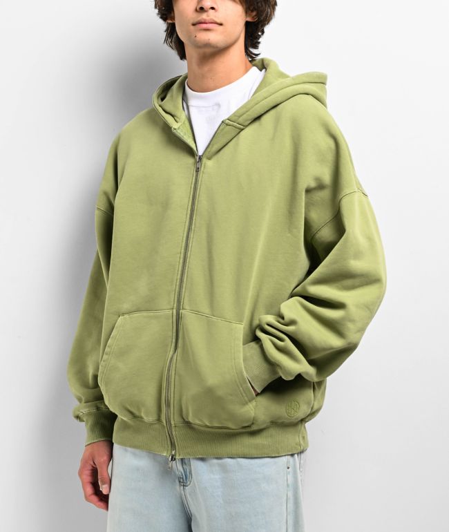 DGK Mega Green Sherpa Zip Hoodie