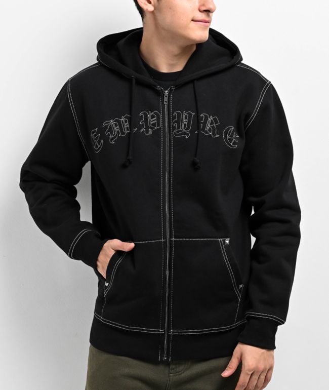 Zine Black Zip Hoodie Zumiez