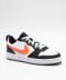 Nike Kids Court Borough in Black, White, Orange
