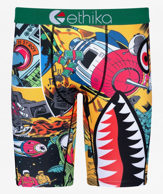 Ethika Men's Staple Boxer Brief - "Cut It" Design, 4-Way Stretch Fabric, Mid-Rise - View #7