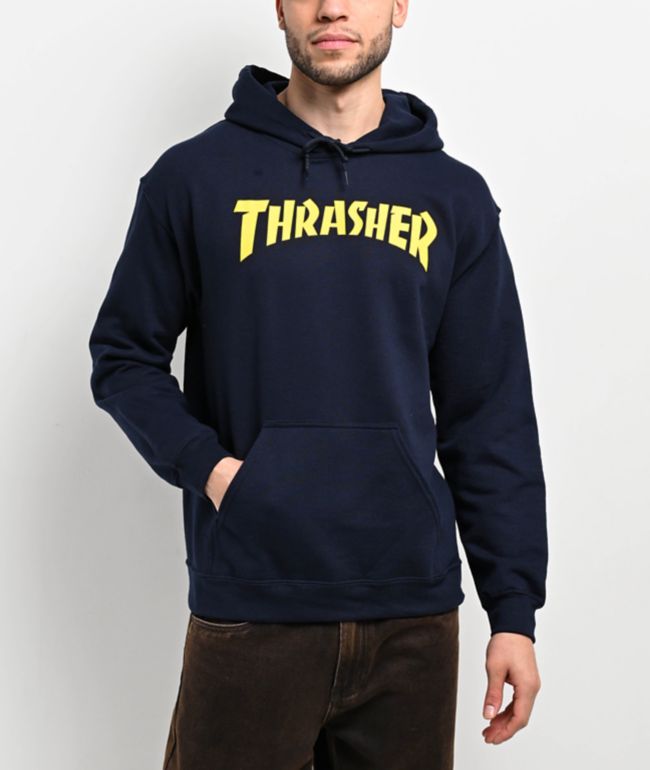 Thrasher Mag Logo Grey Hoodie Zumiez