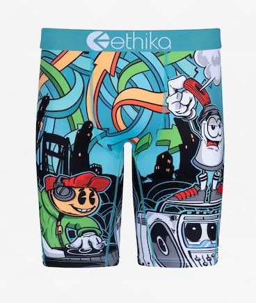 Ethika Kids Venomous Teal Boxer Briefs