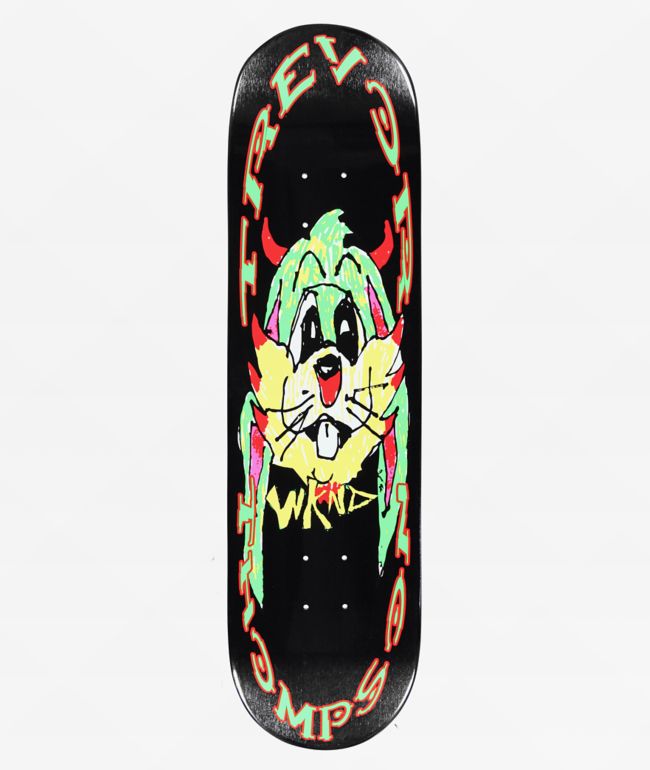 Meow Skateboards Green Big Cat 8.0