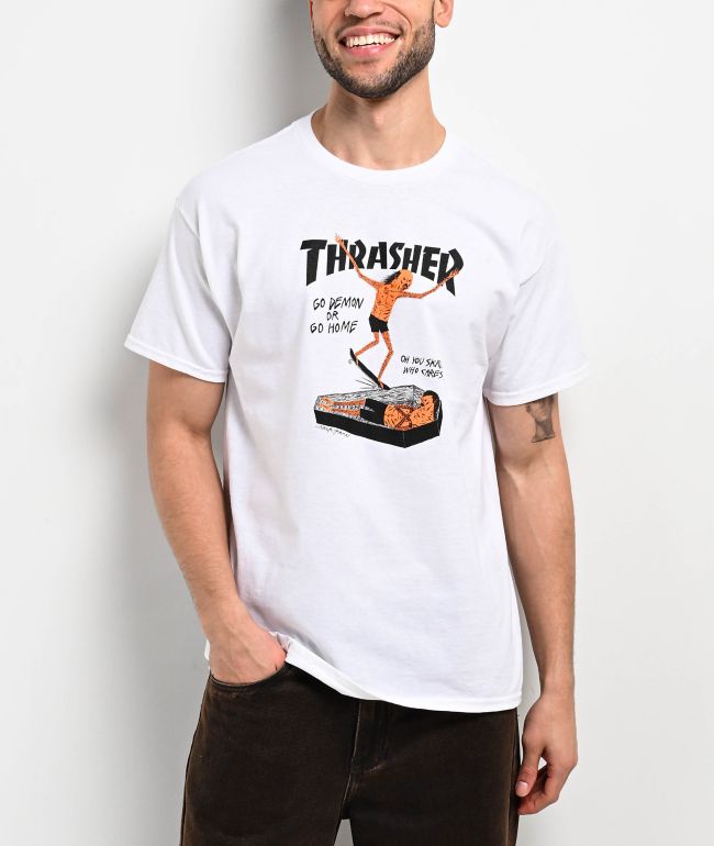 Thrasher Gonz White T-Shirt