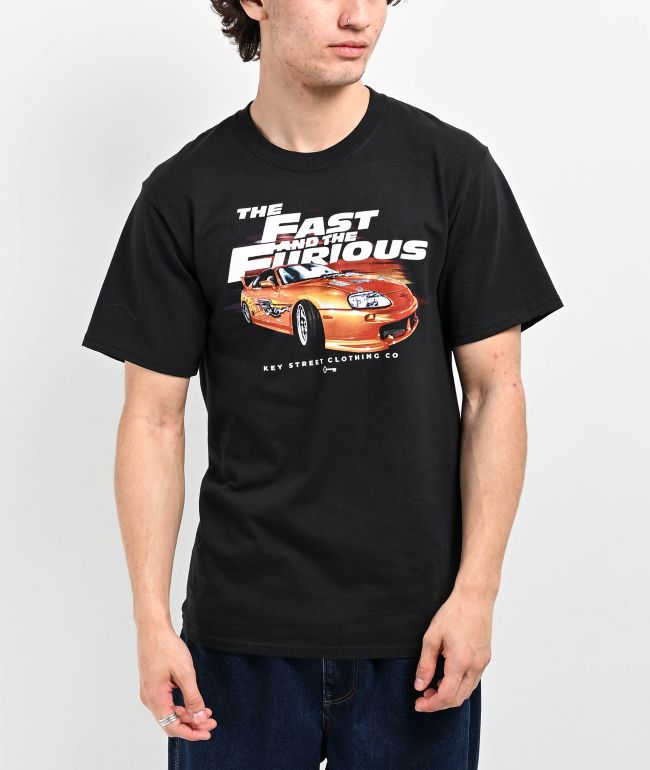 Key Street x Fast & Furious Manga Black T-Shirt