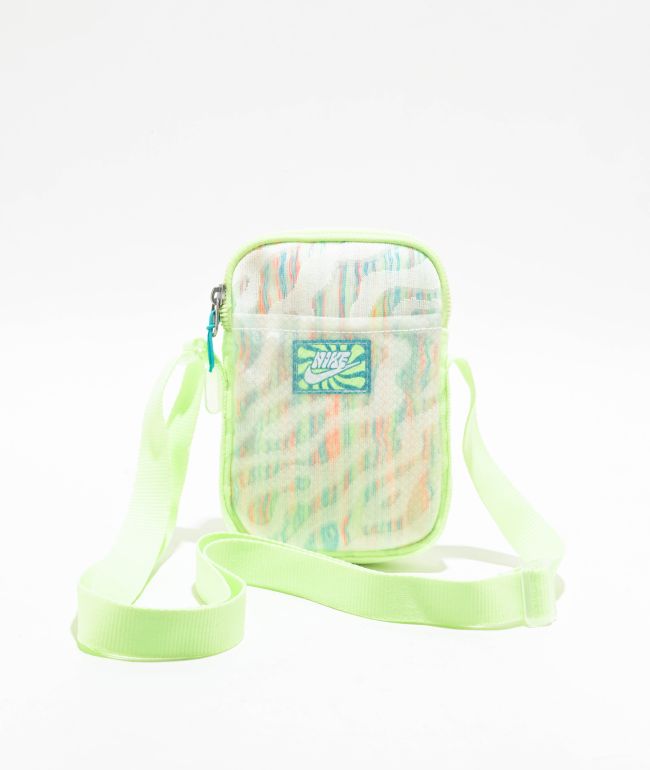 Nike Heritage Small Barely Volt & Dusty Cactus Crossbody Bag - Nike