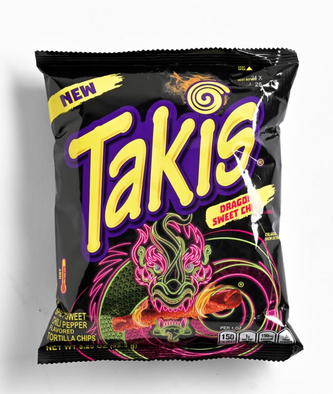  Takis Blue Heat Rolled Tortilla Chips, Hot Chili