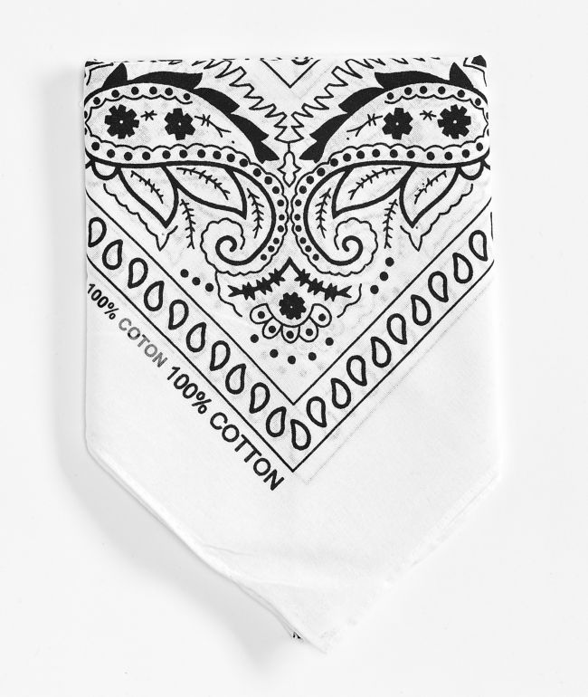 Empyre Paisley White Bandana - Empyre
