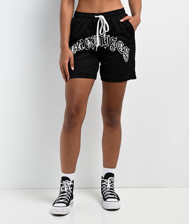 SAD BOYZ By Junior H Arrows Black Mesh Shorts | Zumiez