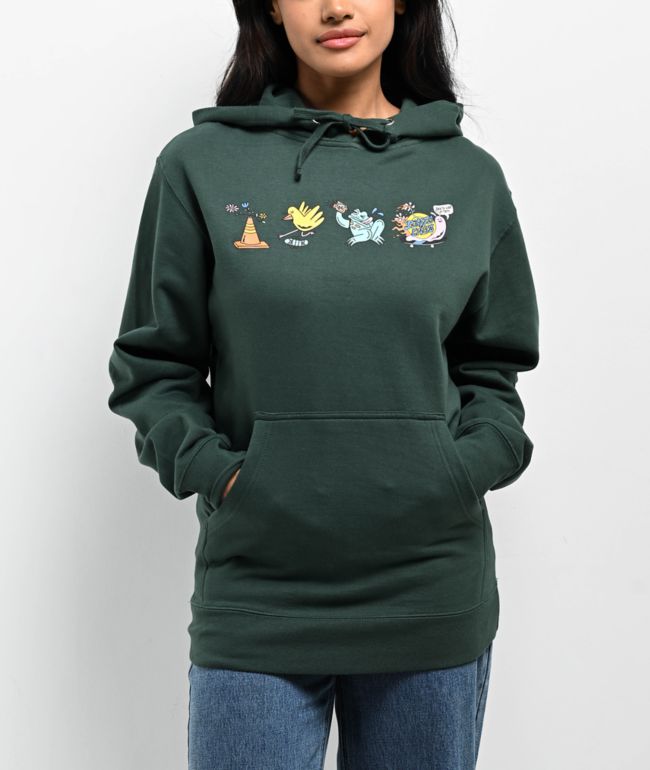 Obey Circus Bears Green Hoodie Zumiez