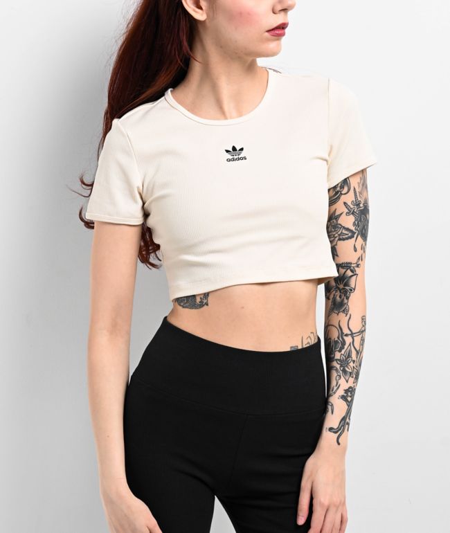 Tシャツ・カットソー ADIDAS Originals Summer Glow Cali Tee 5FT1583 adidas Originals Summer Glow Cali White T-Shirt | Zumiez