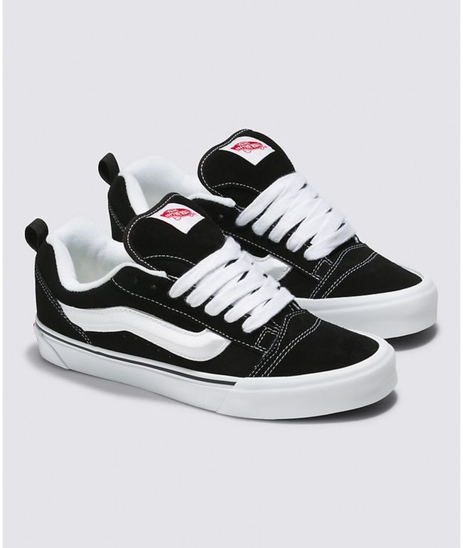 Vans black cheap and white boys