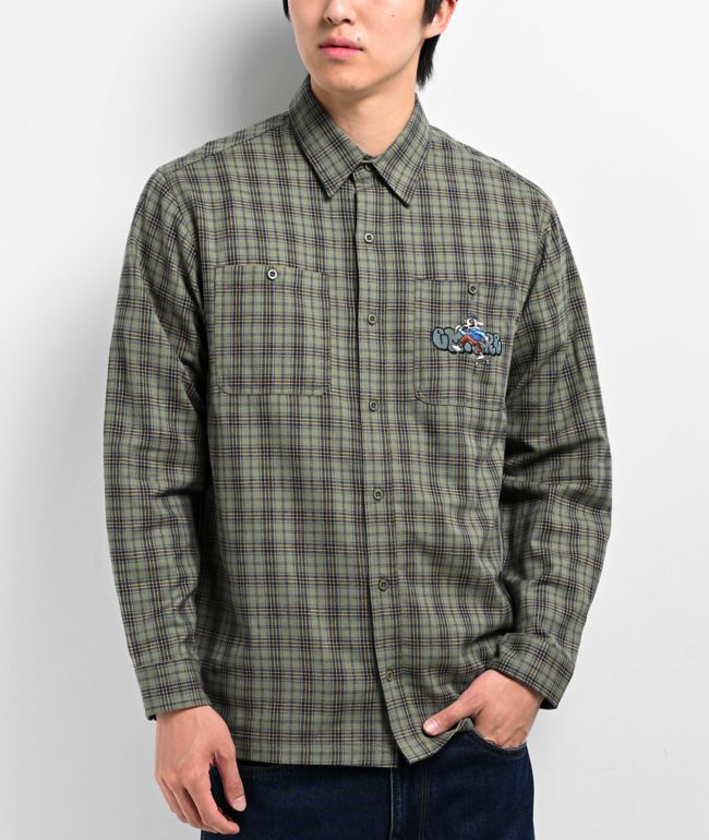 Zine Georgie Green Long Sleeve Crop T-Shirt