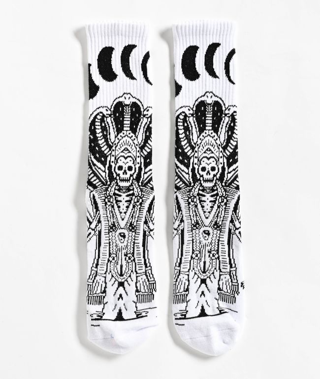Lurking Class By Sketchy Tank Eclipse White Crew Socks - Lurking Class by Sketchy Tank