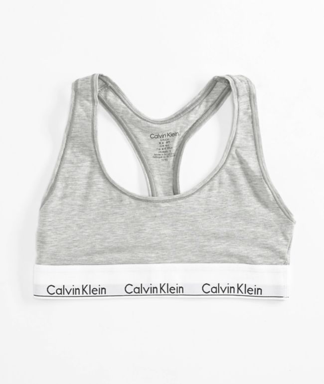 Calvin Klein Core Grey Triangle Bra
