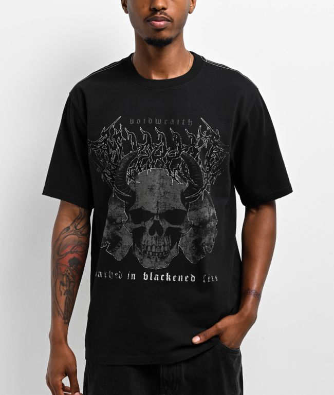 Vitriol Maximal Skull Black T-Shirt