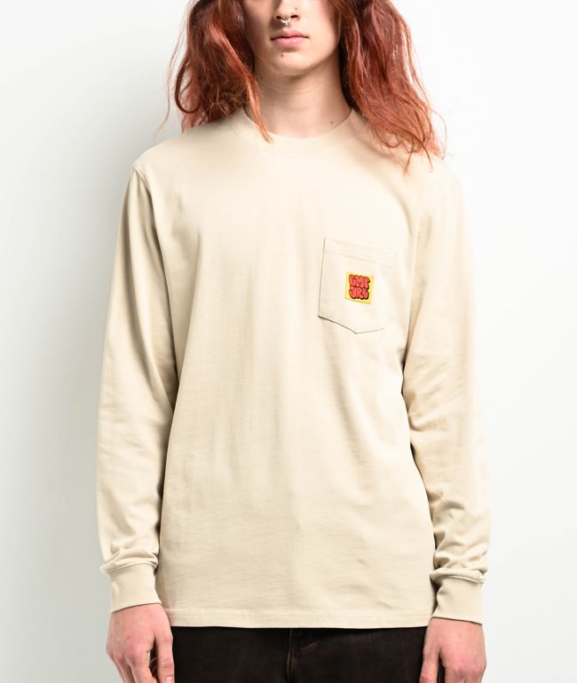 Empyre Hammer Time Natural Long Sleeve Pocket T-Shirt - Empyre