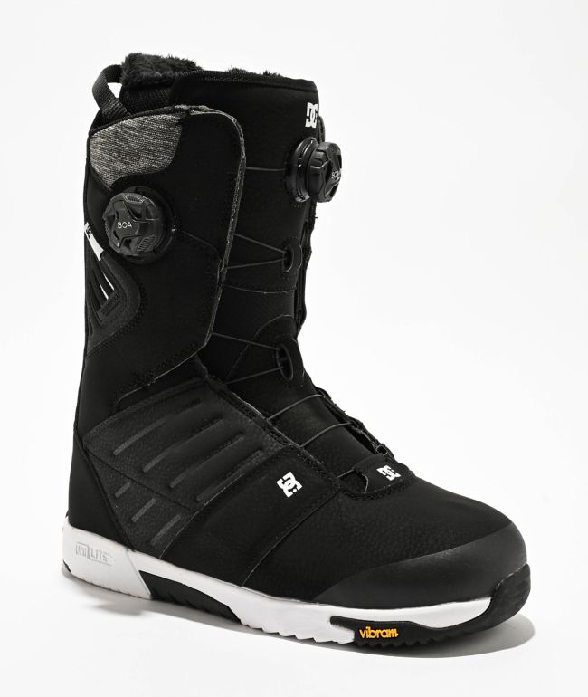 DC Phase BOA Snowboard Boots Black White 12