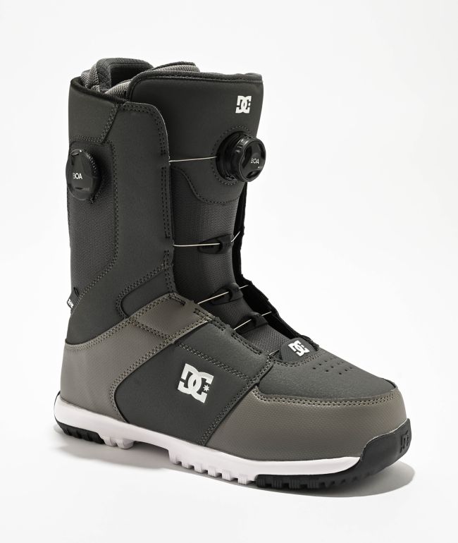 DC Judge Boa Black & White Snowboard Boots | Zumiez