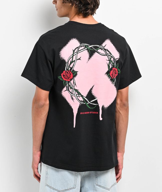 ◆DNSR◆ Sulpa Dying Thorns T-Shirt Navy ◇DNSR◇ Sulpa Dying Thorns T-Shirt Navy XPLR Thorns Black T