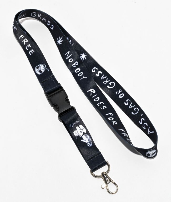 Melodie Nobody Rides Black Lanyard - Melodie