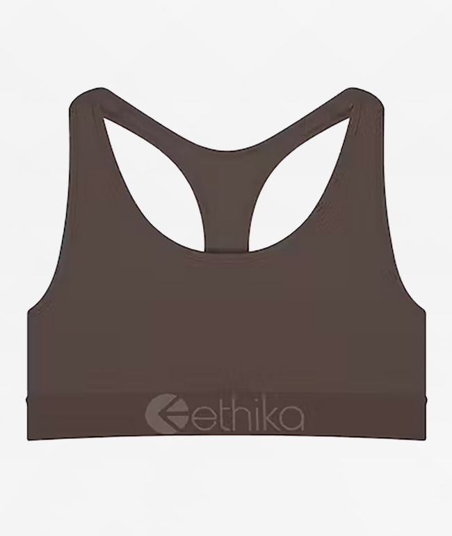 Ethika Basic Brown Sports Bra - Ethika