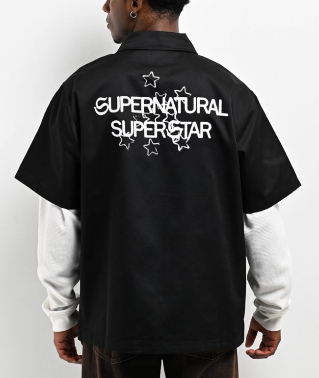 Welcome Supernatural Black & White 2fer Work Shirt - Welcome Skateboards