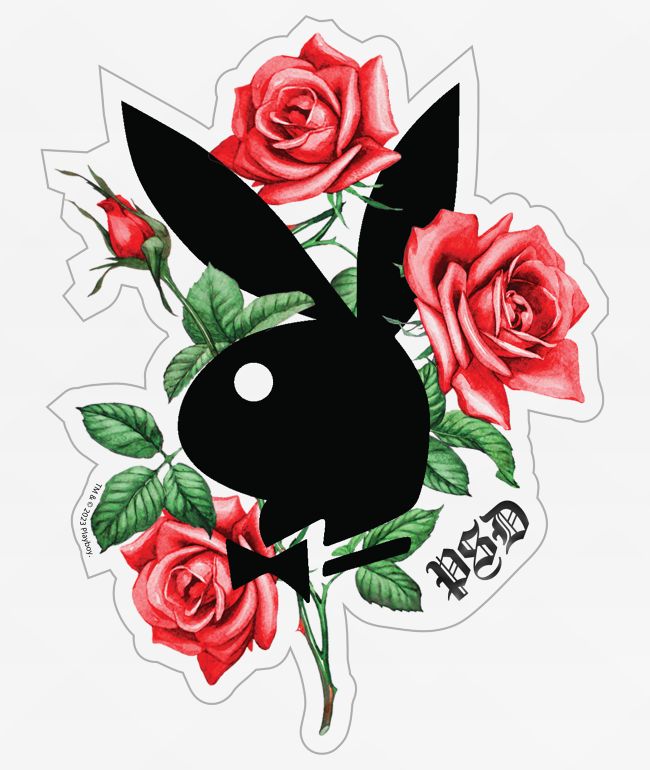 PSD x Playboy Roses Sticker - PSD Underwear