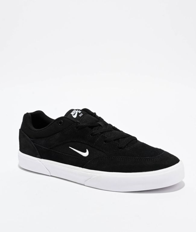 Nike SB Chron 2 Black White Skate Shoes Zumiez