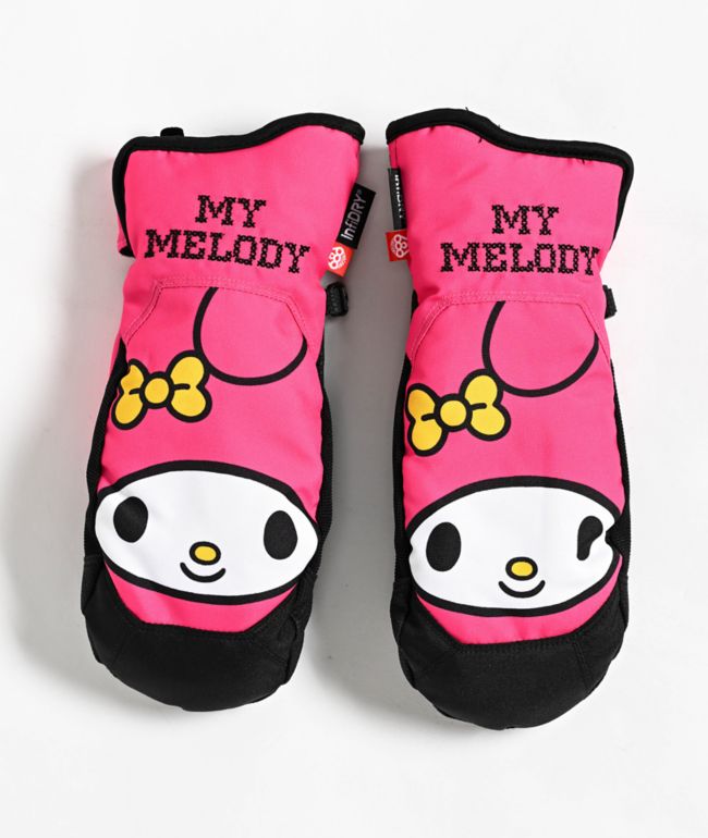 kitty♡ 686 x Hello Kitty Revel White Snowboard Mittens | Zumiez