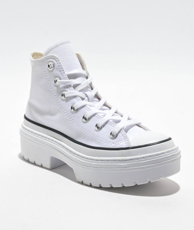 Converse Chuck Taylor All Star Lift Oat Milk High Top Platform Shoes |  Zumiez