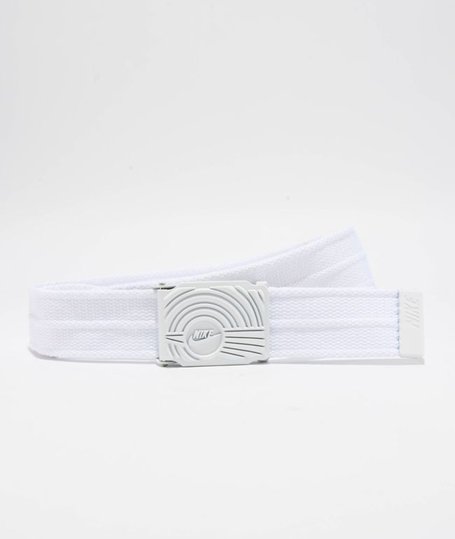 Nike Ribbed Summit White Web Belt - Nike