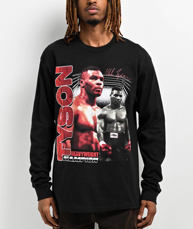 Mike Tyson Rolling Pigeons Black Long Sleeve T-Shirt | Zumiez