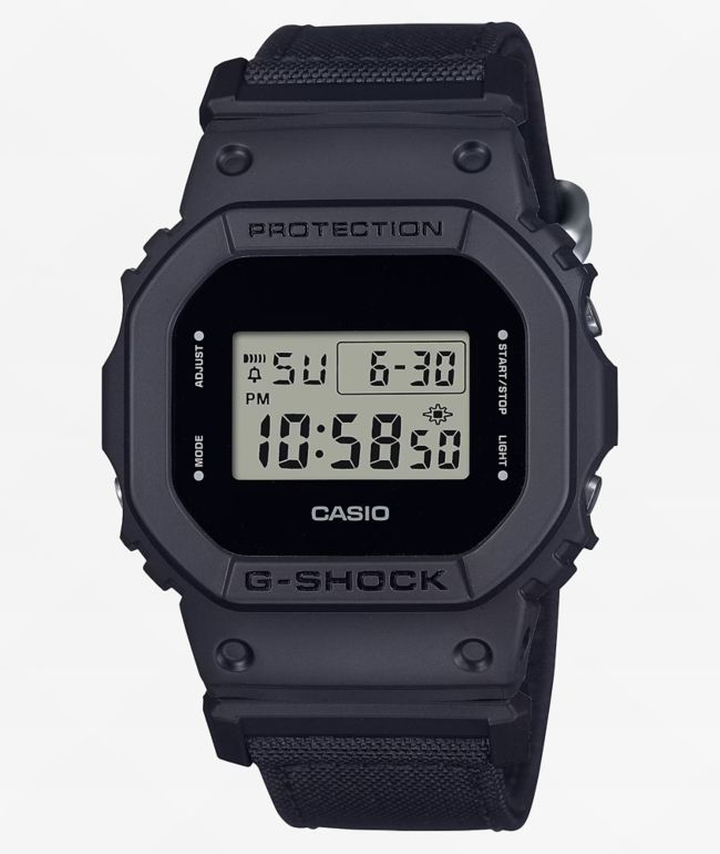 Plain black fashion digital watch