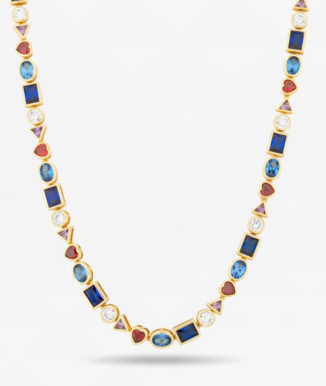 The Gold Gods Puff Link 8mm 20" Yellow Gold Chain Necklace