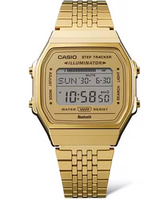 Casio A159WGEA-1VT Vintage Black & Gold Watch | Zumiez