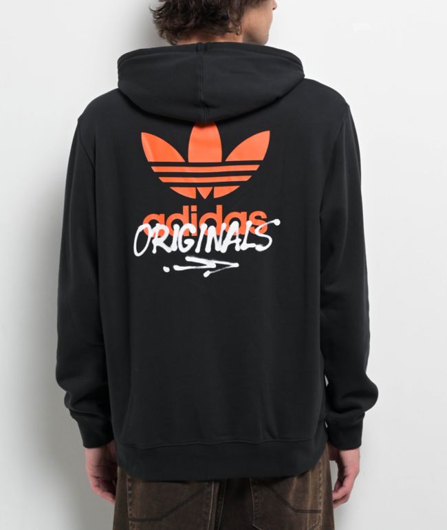 adidas Originals Trefoil Street Black Hoodie Zumiez