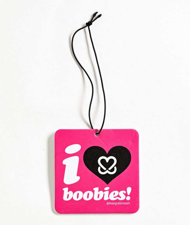 Keep A Breast Foundation I Heart Boobies Black Bumper Sticker