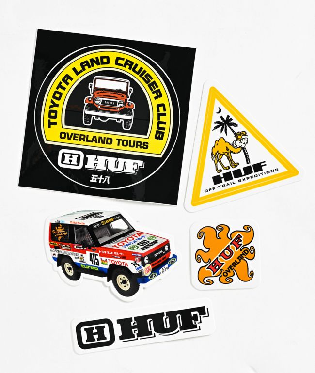 HUF x Land Cruiser Sticker Pack - HUF
