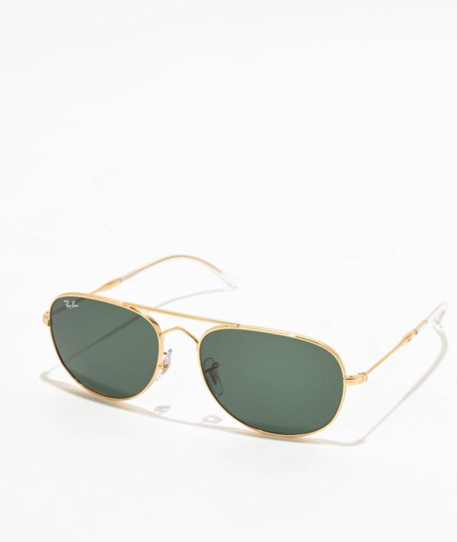 Ray ban aviator green glass sales